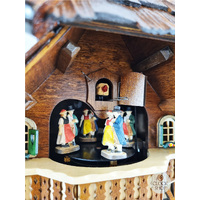 Beer Drinker & Rolling Pin 8 Day Mechanical Chalet Cuckoo Clock With Dancers 37cm By ENGSTLER image