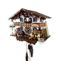 Bavarian Beer Garden Battery Chalet Cuckoo Clock 30cm By ENGSTLER image