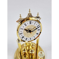 23cm Gold Anniversary Clock With Ornamental Dial By HALLER (Roman) image