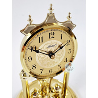 23cm Gold Anniversary Clock With Ornamental Dial By HALLER (Arabic) image