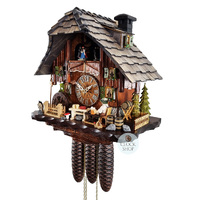 Beer Drinker & Dancers 8 Day Mechanical Chalet Cuckoo Clock 35cm By HEKAS image