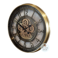 70cm Norris Bronze Moving Gear Clock By COUNTRYFIELD image