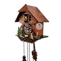 Dog & Water Trough Battery Chalet Cuckoo Clock 22cm By TRENKLE image