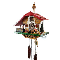 Beer Drinker & Dancers Battery Chalet Cuckoo Clock 35cm By TRENKLE image