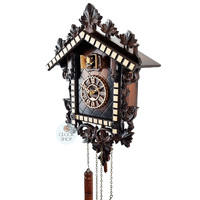 Railroad House Battery Cuckoo Clock 35cm By TRENKLE image