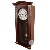 58cm Walnut 8 Day Mechanical Chiming Wall Clock By AMS image