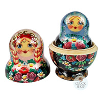 Floral Russian Dolls- Multi-Coloured 13cm (Set Of 10) image