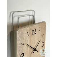 50cm Oak Modern Pendulum Wall Clock By AMS image