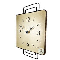 42cm Gold & Black Modern Wall Clock With Westminster Chime By AMS image