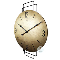 46cm Round Modern Wall Clock With Antique Brass Dial By AMS image