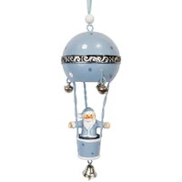 16cm Metal Hot Air Balloon Hanging Decoration- Assorted Designs image