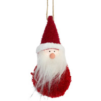 15cm Fabric Christmas Figurine Hanging Decoration- Assorted Designs image