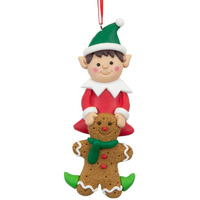 13cm Christmas Elves Hanging Decoration- Assorted Designs image