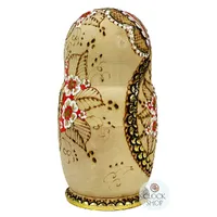 Woodburn Russian Dolls- Gold & Orange 18cm (Set Of 5) image