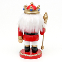 17cm Red King Nutcracker German Incense Burner image