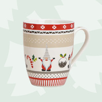 Beige Gnome Christmas Mug - Assorted Designs image