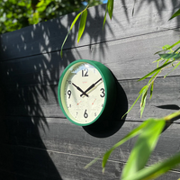 30cm Factory Collection Green Outdoor Silent Wall Clock By CLOUDNOLA image