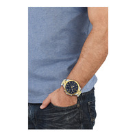 45mm Chrono Lion Silver & Gold Mens Watch With Blue Dial By VERSACE image