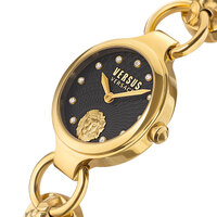 26mm Broadwood Petite Yellow Gold Womens Watch With Black Dial By VERSACE image