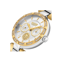 36mm Sertie Crystal Gold & Silver Womens Watch By VERSACE image