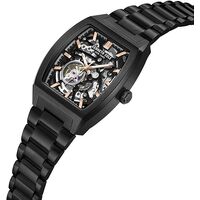 40mm Black Automatic Mens Watch With Skeleton Dial & Black Band By KENNETH COLE image