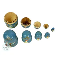 Ballerina Russian Dolls- Blue 11cm (Set Of 5) (Pas De Deux) image