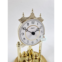 23cm Gold Anniversary Clock With White Dial By HALLER (Arabic) image