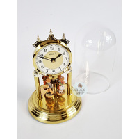 23cm Gold Anniversary Clock With Hand Painted Figurines By HALLER image