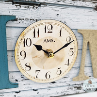 17cm Rustic HOME Wall Clock By AMS image