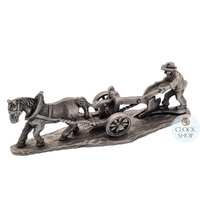 Pewter Farmer & Horse image