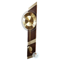 69cm Brown & Gold Pendulum Wall Clock With Round Dial By AMS image