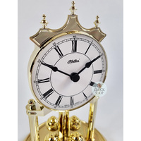 23cm Gold Anniversary Clock With White Dial By HALLER (Roman) image