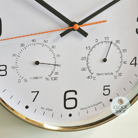 30.5cm Komfort Silent Wall Clock With Weather Dials By ACCTIM image