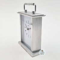 14.5cm Gainsborough Silver Battery Carriage Clock With Alarm By ACCTIM (Small Mark) image