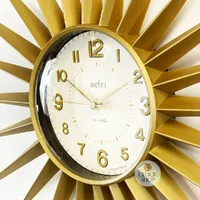 43cm Stella Gold Starburst Wall Clock By ACCTIM image