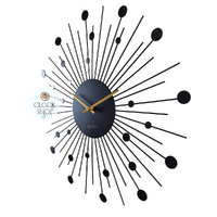 50cm Brielle Black Starburst Wall Clock By ACCTIM image