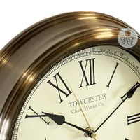 30cm Redbourne Antique Gold Wall Clock By ACCTIM image