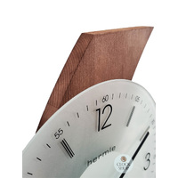 70cm Walnut Wave Modern Wall Clock With Pendulum By HERMLE image