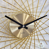 49cm Lohne Gold Spoke Wall Clock By ACCTIM image