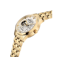 35mm Gold Automatic Womens Watch With Skeleton Dial By KENNETH COLE image