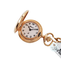 25mm Rose Gold Womens Pendant Watch With Floral Swirl By CLASSIQUE (Arabic) image