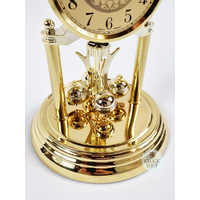 23cm Gold Anniversary Clock With Ornamental Dial By HALLER (Arabic) image