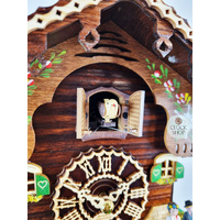 Heidi House Battery Chalet Cuckoo Clock With Swinging Doll 23cm By TRENKLE image