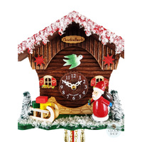 Christmas Cabin Battery Chalet Kuckulino With Santa Claus 16cm By TRENKLE image
