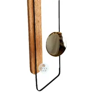 66cm Oak Pendulum Wall Clock With Silver Dial By AMS image