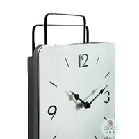 50cm Silver & Black Modern Pendulum Wall Clock With Westminster Chime By AMS image