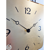 42cm Gold & Black Modern Wall Clock With Westminster Chime By AMS image