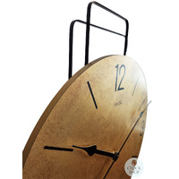 46cm Round Modern Wall Clock With Antique Brass Dial By AMS image