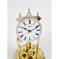 23cm Gold Anniversary Clock With White Dial & Westminster Chime By HALLER (Roman) image