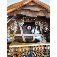 Wood Chopper 8 Day Mechanical Chalet Cuckoo Clock 35cm By ENGSTLER image